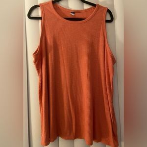 Old Navy ribbed tank top. Peach color. Size XL